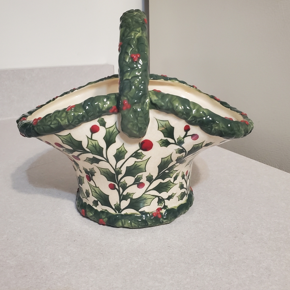 ❤️💚English Holly basket🧺